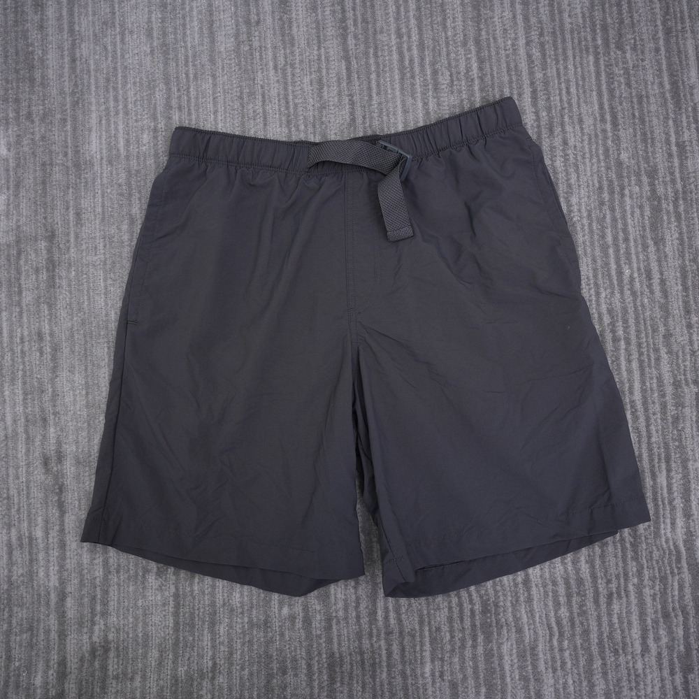 Columbia Mens Omni-Shade Hiking Shorts Gray Size S 8L XM4456‎ Belted Nylon Mesh